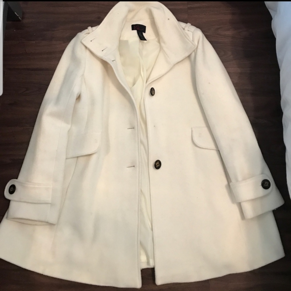 Victoria Secret Cream Swing Coat